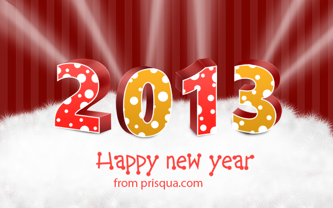 Happy New Year 2013 From Prisqua